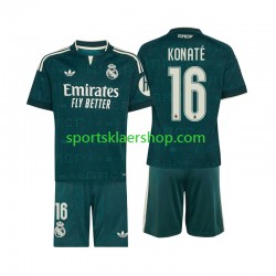 Real Madrid drakt Ibrahima Konate 16 Bortetrøye Kort erm 2026-2027 , Barnesett Real Madrid drakt Ibrahima Konate 16 Bortetrøye Kort erm 2026-2027 , Barnesett