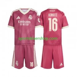 Real Madrid drakt Ibrahima Konate 16 Tredjetrøye Kort erm 2026-2027 , Barnesett