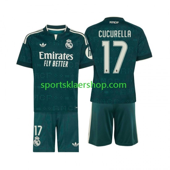Real Madrid drakt Marc Cucurella 17 Bortetrøye Kort erm 2026-2027 , Barnesett