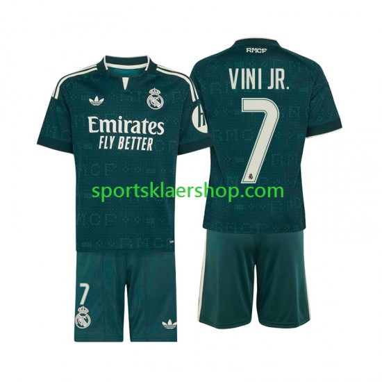 Real Madrid drakt Vinicius Junior 7 Bortetrøye Kort erm 2026-2027 , Barnesett