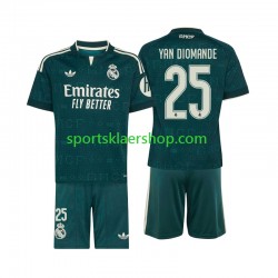 Real Madrid drakt Yan Diomande 25 Bortetrøye Kort erm 2026-2027 , Barnesett