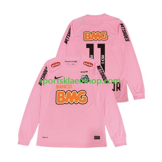 drakt Santos Neymar JR 11 2012 2013 Retro Fjerdetrøye Lang erm , Herre