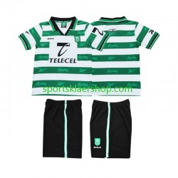 Sporting CP drakt 2000 Retro Hjemmetrøye Kort erm 1999 , Barnesett