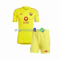 AS Roma drakt Keeper Hjemmetrøye Kort erm 2023-2024 , Barnesett