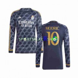 Real Madrid drakt Modrić Luka 10 Bortetrøye Lang erm 2023-2024 , Herre