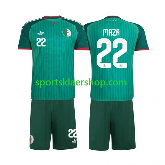 Algerie drakt Ibrahim Maza 22 Bortetrøye Kort erm 2026 , Barnesett