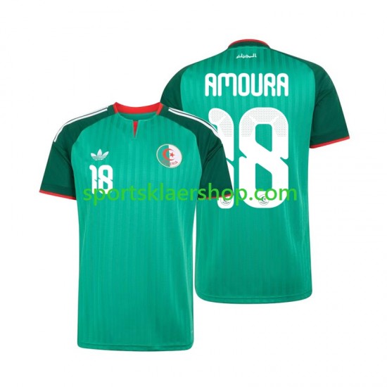 Algerie drakt Mohamed Amoura 18 Bortetrøye Kort erm 2026 , Herre