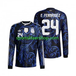 Argentina drakt Enzo Fernandez 24 Bortetrøye Lang erm VM 2026 , Herre