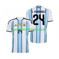 Argentina drakt Enzo Fernandez 24 Hjemmetrøye Kort erm VM 2026 , Herre