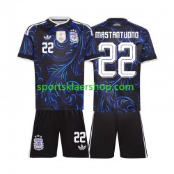 Argentina drakt Franco Mastantuono 22 Bortetrøye Kort erm VM 2026 , Barnesett