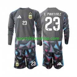 Argentina drakt Emiliano Martinez 23 Keeper Hjemmetrøye Lang erm VM 2026 , Barnesett