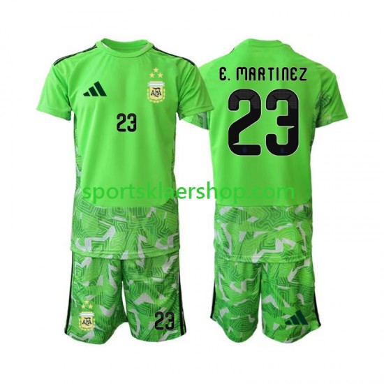Argentina drakt Emiliano Martinez 23 Keeper Tredjetrøye Kort erm VM 2026 , Barnesett Argentina drakt Emiliano Martinez 23 Keeper Tredjetrøye Kort erm VM 2026 , Barnesett