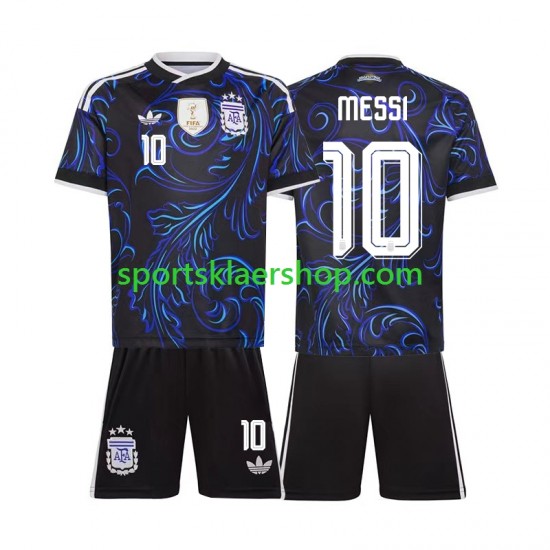 Argentina drakt Lionel Messi 10 Bortetrøye Kort erm VM 2026 , Barnesett