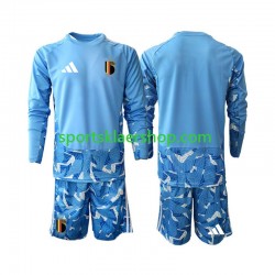 Belgia drakt Keeper Hjemmetrøye Lang erm VM 2026 , Barnesett Belgia drakt Keeper Hjemmetrøye Lang erm VM 2026 , Barnesett