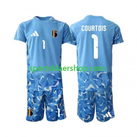 Belgia drakt Thibaut Courtois 1 Keeper Hjemmetrøye Kort erm VM 2026 , Barnesett Belgia drakt Thibaut Courtois 1 Keeper Hjemmetrøye Kort erm VM 2026 , Barnesett