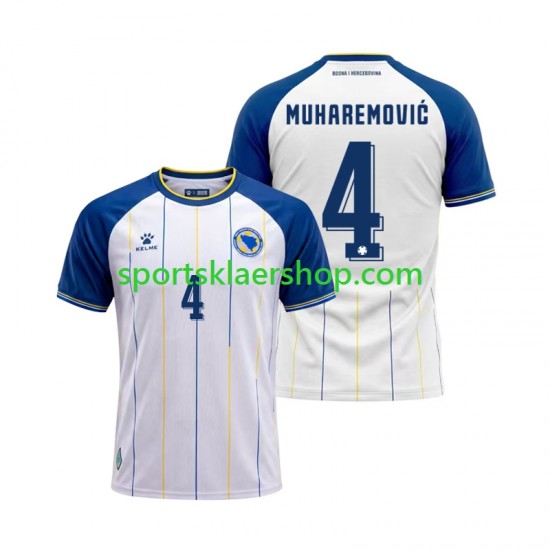 Bosnia og Herzegovina drakt Tarik Muharemovic 4 Bortetrøye Kort erm VM 2026 , Herre