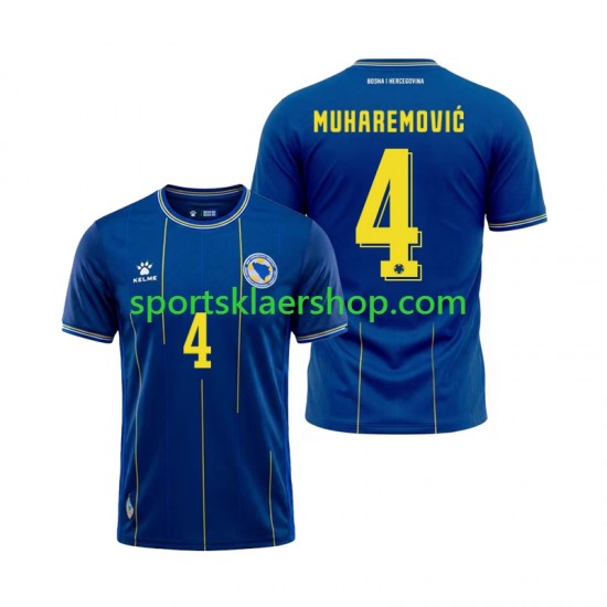 Bosnia og Herzegovina drakt Tarik Muharemovic 4 Hjemmetrøye Kort erm VM 2026 , Herre