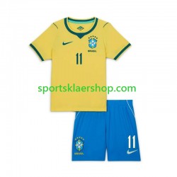 Brasil drakt Raphinha 11 Hjemmetrøye Kort erm VM 2026 , Barnesett