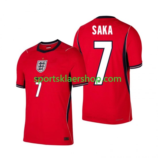 England drakt Bukayo Saka 7 Bortetrøye Kort erm VM 2026 , Herre