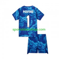England drakt Jordan Pickford 1 Keeper Tredjetrøye Kort erm VM 2026 , Barnesett