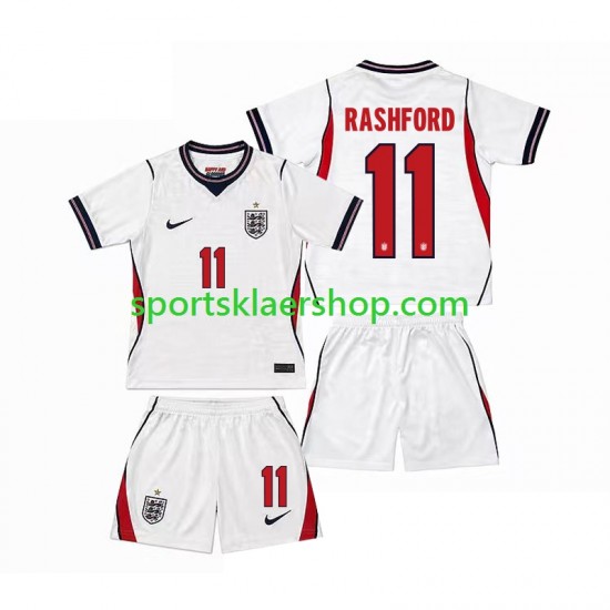 England drakt Marcus Rashford 11 Hjemmetrøye Kort erm VM 2026 , Barnesett