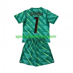 Frankrike drakt Brice Samba 1 Keeper Tredjetrøye Kort erm VM 2026 , Barnesett