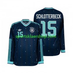 Tyskland drakt Nico Schlotterbeck 15 Bortetrøye Lang erm VM 2026 , Herre Tyskland drakt Nico Schlotterbeck 15 Bortetrøye Lang erm VM 2026 , Herre