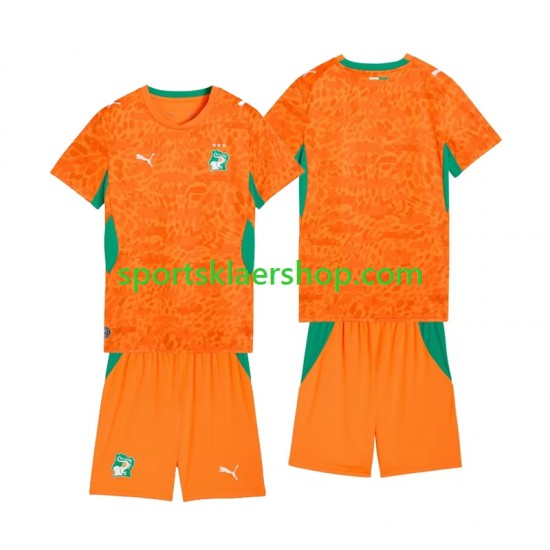 Elfenbenskysten Football Kit Mens Hjemmetrøye Kort erm VM 2026 , Barnesett