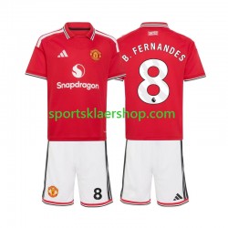 Manchester Utd drakt Bruno Fernandes 8 Hjemmetrøye Kort erm 2026-2027 , Barnesett Manchester Utd drakt Bruno Fernandes 8 Hjemmetrøye Kort erm 2026-2027 , Barnesett