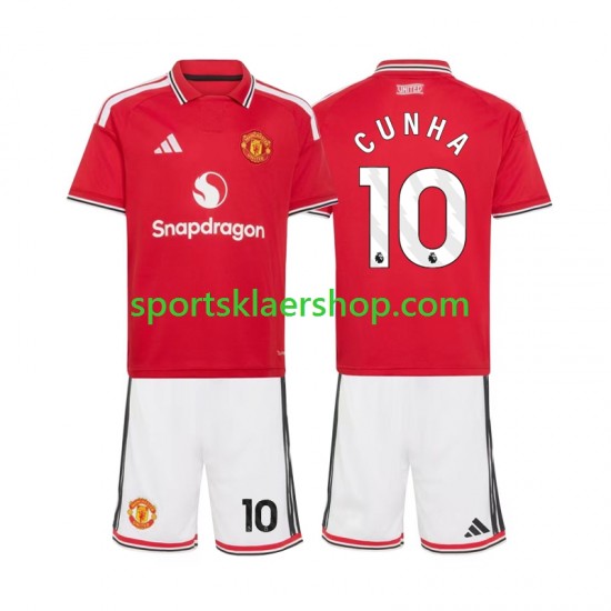 Manchester Utd drakt Matheus Cunha 10 Hjemmetrøye Kort erm 2026-2027 , Barnesett