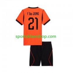 Nederland drakt Frenkie de Jong 21 Hjemmetrøye Kort erm VM 2026 , Barnesett