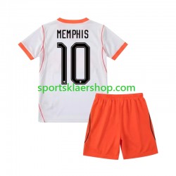 Nederland drakt Memphis Depay 10 Bortetrøye Kort erm VM 2026 , Barnesett