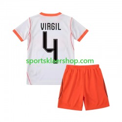 Nederland drakt Virgil van Dijk 4 Bortetrøye Kort erm VM 2026 , Barnesett