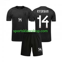 Norge drakt Julian Ryerson 14 Bortetrøye Kort erm VM 2026 , Barnesett Norge drakt Julian Ryerson 14 Bortetrøye Kort erm VM 2026 , Barnesett