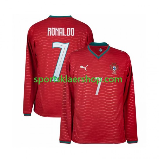 Portugal drakt Cristiano Ronaldo 7 Hjemmetrøye Lang erm VM 2026 , Herre