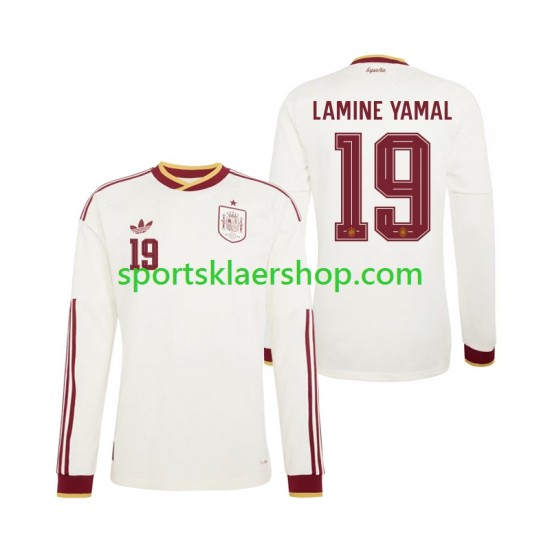 Spania drakt Lamine Yamal 19 Bortetrøye Lang erm VM 2026 , Herre