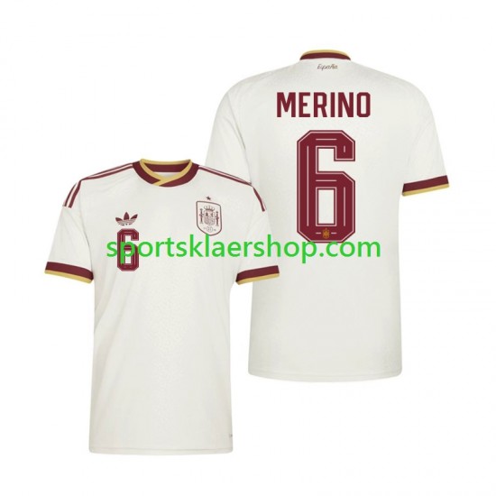 Spania drakt Mikel Merino 6 Bortetrøye Kort erm VM 2026 , Herre