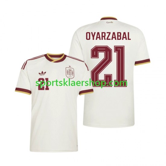 Spania drakt Mikel Oyarzabal 21 Bortetrøye Kort erm VM 2026 , Herre
