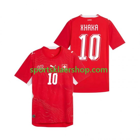 Sveits drakt Granit Xhaka 10 Hjemmetrøye Kort erm VM 2026 , Herre