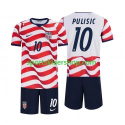 USA drakt Christian Pulisic 10 Hjemmetrøye Kort erm VM 2026 , Barnesett USA drakt Christian Pulisic 10 Hjemmetrøye Kort erm VM 2026 , Barnesett