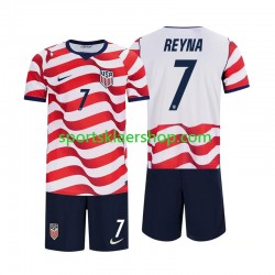 USA drakt Giovanni Reyna 7 Hjemmetrøye Kort erm VM 2026 , Barnesett USA drakt Giovanni Reyna 7 Hjemmetrøye Kort erm VM 2026 , Barnesett