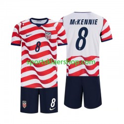 USA drakt Weston McKennie 8 Hjemmetrøye Kort erm VM 2026 , Barnesett USA drakt Weston McKennie 8 Hjemmetrøye Kort erm VM 2026 , Barnesett