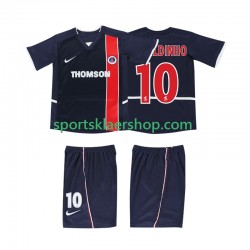 AC Milan drakt RONALDINHO 10 2002 2003 Retro Hjemmetrøye Kort erm , Barnesett