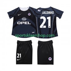 AC Milan drakt RONALDINHO 10 2002 2003 Retro Tredjetrøye Kort erm , Barnesett