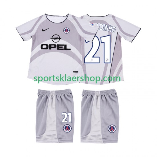 AC Milan drakt RONALDINHO 21 2001 2002 Retro Bortetrøye Kort erm , Barnesett