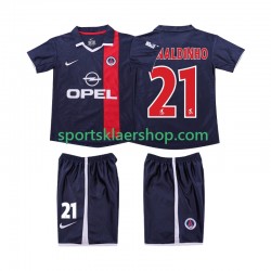 AC Milan drakt RONALDINHO 21 2001 2002 Retro Hjemmetrøye Kort erm , Barnesett