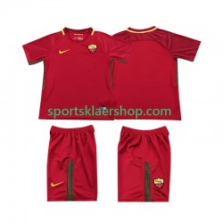 AS Roma drakt 2017-2018 Retro Hjemmetrøye Kort erm , Barnesett