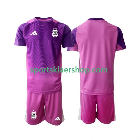 Argentina drakt Keeper Hjemmetrøye Kort erm 2025 , Barnesett