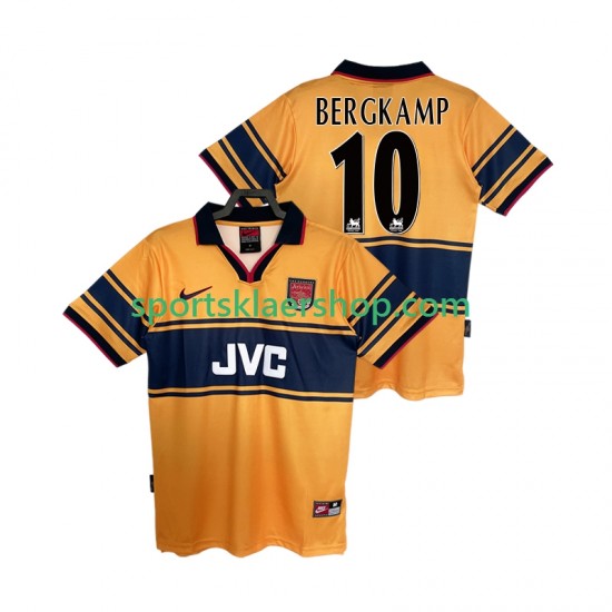 Arsenal drakt BERGKAMP10 1997 Retro Bortetrøye Kort erm 1999 , Herre