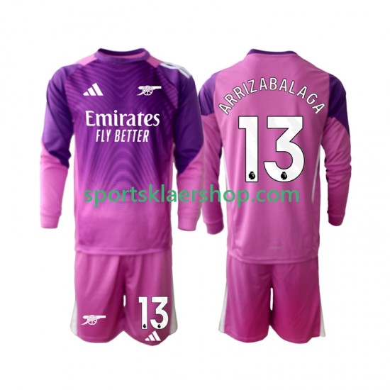 Arsenal drakt Kepa Arrizabalaga 13 Keeper Tredjetrøye Lang erm 2025-2026 , Barnesett